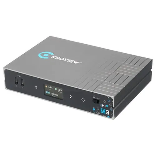 Kiloview E3 Video Encoder B-Stock - B-Stock Kiloview E3 Video Encoder; Dual-Channel 4K HDMI & 3G-SDI HEVC Encoder mit Unterstützung für simultanes Streaming und Auflösungen bis 4Kp30 – ideal für professionelle Live-Übertragungen.