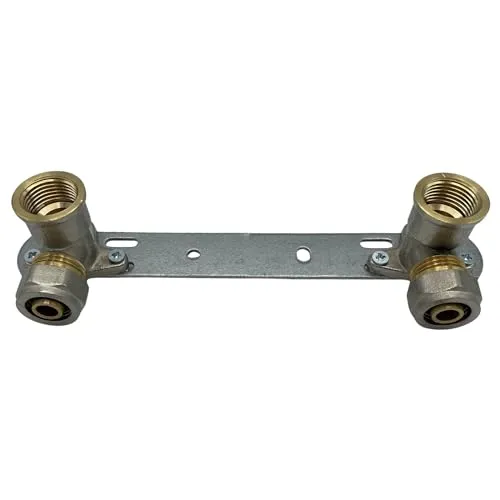 Rimex Halterung Montageeinheit Für Dusche Wasserhahn-Anschluss Duschhalterung Wasserhahnhalterung Für Waschbecken Badewanne 150mm x 1/2' x16 mm PEX