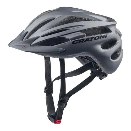 Cratoni Pacer Fahrradhelm - Leichter Allroundhelm für Touren und Stadt (Midnight, L-XL) - Robuster Fahrradhelm mit 20 Ventilationsöffnungen für optimale Belüftung. Das waschbare CleanTex Polster sorgt für Komfort, während Reflektoren die Sichtbarkeit erhöhen. Ideal für Familienausflüge und den täglichen Einsatz.