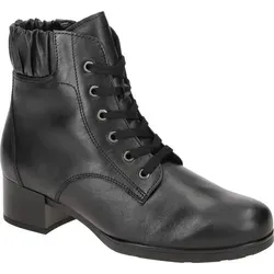 Gabor Damen Schnürstiefeletten - Bequeme Übergangsschuhe mit Wechselfußbett - Wanderschuhe mit Glattleder-Obermaterial und Microfutter für optimalen Komfort. Ideal für den Übergang, mit einem Blockabsatz von 4.5 cm für eine stilvolle Passform.