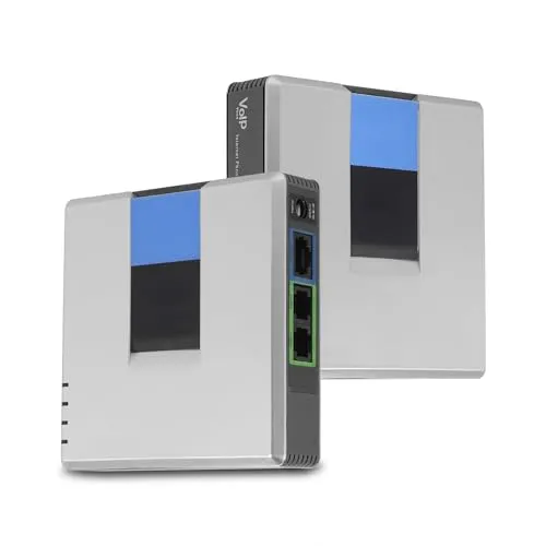 Topiky VoIP Gateway Adapter für Internettelefone mit 2 Anschlüssen