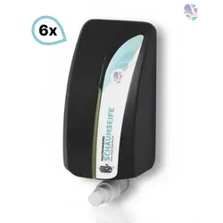 Lavela Schaumseife mild, 6x1-Liter Kartuschen für Seifen- & Lotionsspender - Set mit 6 Kartuschen à 1 Liter für Lavela Seifen- & Lotionsspender. Ergiebig mit 2.500 Anwendungen pro Kartusche. Angenehmer Grapefruit-Duft und hautpflegende Inhaltsstoffe für ein frisches Hautgefühl.