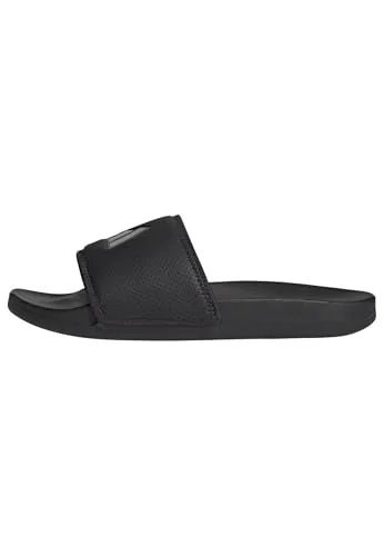 adidas Adilette Comfort Slides Damen Rutsche, Core Black Aurora Met Aurora Black, 38 EU - Badeschuhe mit regulärer Passform, ideal für Komfort und Unterstützung beim Entspannen am Pool oder Strand.
