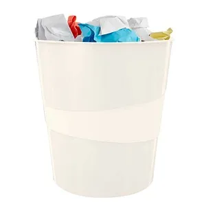 LEITZ WOW Duo Colour Papierkorb 15,0 l weiß, 1 St. von Leitz