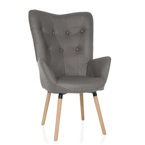 hjh LIVING Polstersessel HAVENIO I Stoff - Skandinavischer Design-Sessel, der Komfort und Eleganz vereint. Aus robustem, verloursartigem Stoff mit hoher Verarbeitungsqualität für langlebigen Sitzgenuss.
