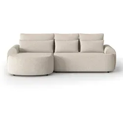 Beautysofa Ecksofa Olivio mit Schlaffunktion von Beautysofa