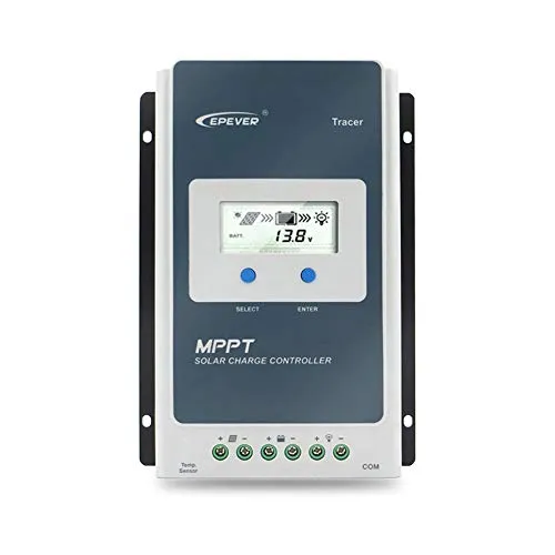 EPEVER® 10A MPPT Solarladeregler 12V/24V Automatische Identifizierung mit LCD-Display für Kommunikation Basisstationen und HaushaltsSysteme - Tracer 1210AN