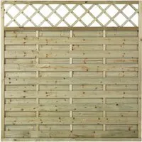 Produktbild Plus Zaun Bergen mit Rankgitter 180 x 180 cm