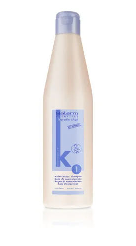 Salerm Cosmetics Keratin Shot Shampoo - Anti-Frizz Pflege - Unisex Shampoo mit 500 ml, ideal zur Bekämpfung von Frizz und zur Pflege dicker Haare dank hochwertigem Keratin.