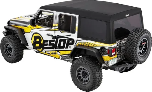 Produktbild Supertop Ultra 4 Türer Black Twill Bestop Verdeck Jeep Wrangler JL 18-