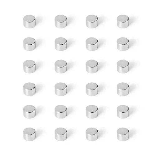Strong Magnets Neodym Magnet - Rund 6 x 4 mm - 10 Stück - Extra stark, hält bis 1,1 KG - Für Magnettafel, Kühlschrank, Whiteboard, Pinnwand, Büro