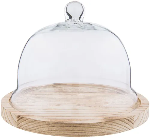 Glasglocke Clayre & Eef 6GL2223 - Ø 23x17 cm transparent