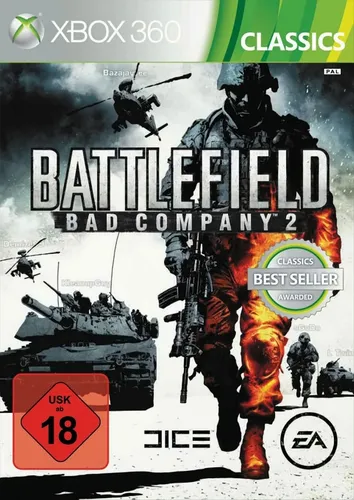 Battlefield: Bad Company 2 [EA Classics] - Erlebe den actiongeladenen Ego-Shooter Battlefield: Bad Company 2. Kämpfe in beeindruckenden Umgebungen mit verschiedenen Fahrzeugen und genieße den packenden Online-Modus für bis zu 24 Spieler.