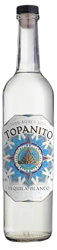 Topanito Blanco Tequila 100% Agave 40% vol. (1x0,7l) - Premium Tequila aus 100% Agave, klar und fruchtig mit intensiven Aromen, perfekt für Cocktails oder puren Genuss.