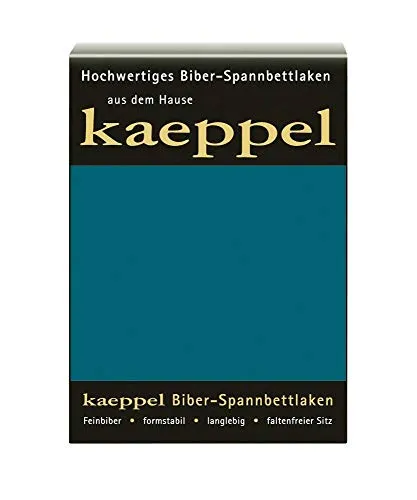 Kaeppel Biber Bettlaken 140-160 x 200 cm in Smaragd – Spannbettlaken - Hochwertiges Spannbettlaken aus 100% reiner Baumwolle mit hoher Farbbrillanz. Pflegeleicht und formstabil für einen angenehmen Schlafkomfort.