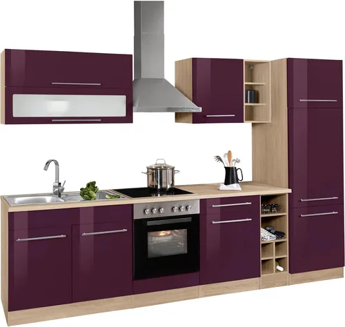 KOCHSTATION Küchenzeile KS-Eton, 300 cm mit E-Geräten von Kochstation