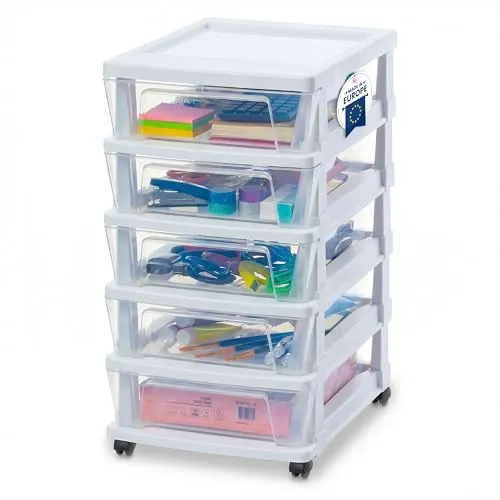 Iris Ohyama Rollcontainer KMC-350 mit 5 Schubladen