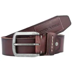 Greenburry Ledergürtel Belt Dornschließe - Edler Herrengürtel - Gürtel aus robustem Leder mit Metallschnalle, individuell kürzbar und perfekt für jeden Anlass dank hervorragender Verarbeitung und zeitlosem Design.
