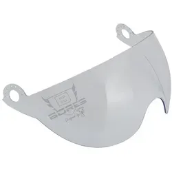 Bores Gensler Bogo Visier, transparent, Größe M für Männer - Motorrad-Headsets - Hochwertiges transparentes Visier in Größe M, ideal für Männer, bietet optimalen Schutz und Sicht.