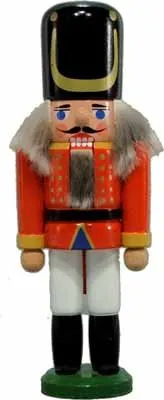 Rudolphs Schatzkiste Nussknacker Wachsoldat rot Höhe 15cm NEU Weihnachten Seiffen Nutcracker Nüsse Erzgebirge Winter Dekoration Holzkunst Holz Weihnachtsmann Christmas Walnuss