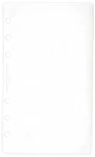 Filofax B133612 Personal Klarsichthülle, oben offen, Weiß