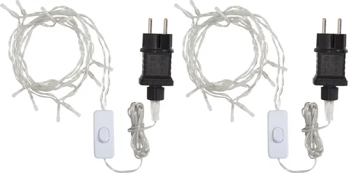 VBS 2er-Pack LED-Lichterkette mit Schalter, Kreisschaltung
