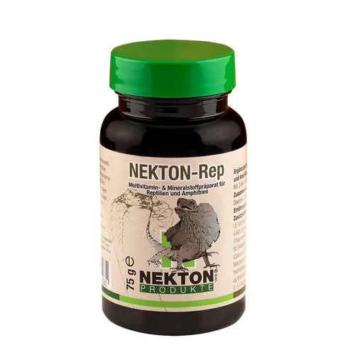 Nekton Rep - 1er Pack (1 x 75 g), unterstützt Hautbildung und Energiestoffwechsel für gesunde Reptilien und Amphibien