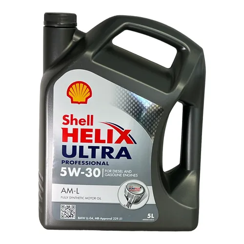 Shell Motoröl Helix Ultra Professional AM-L 5W-30 - Hochleistungs-Motoröl für optimale Motorpflege und Schutz, geeignet für moderne Benzin- und Dieselmotoren.