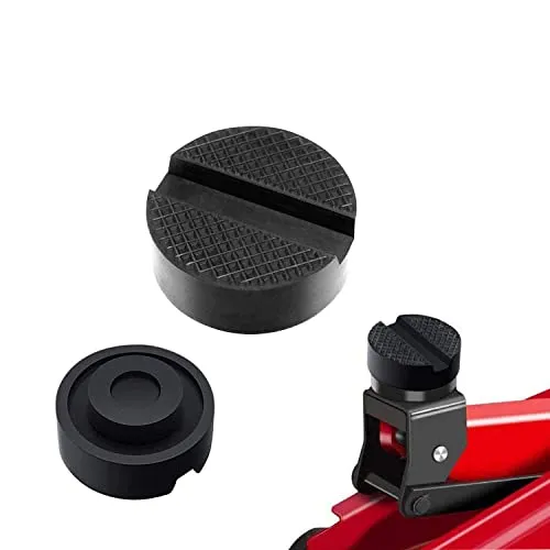 ThxMadam 2 Stück Wagenheber Gummiauflage,Universal Gummi Auflage Jack Pad für Wagenheber und Hebebühnen, Schützt Ihren PKW und SUV vor Kratzern Rangierwagenheber Hebebühnen Unterstellbock