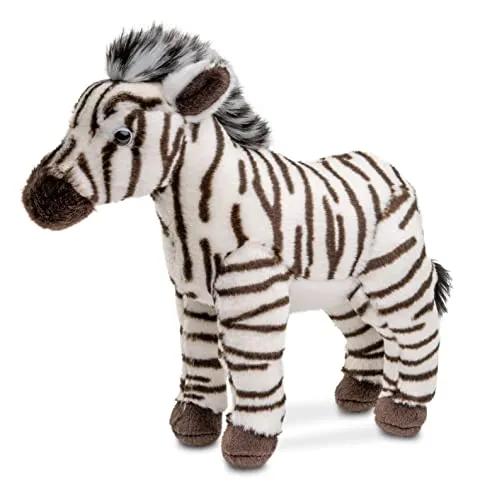 Uni-Toys Zebra Plüsch-Pferd 23 cm - Kuscheltier - Weich- & Stoffpuppen: Lebensechtes Zebra aus hochwertigem, recyceltem Material. Ideal zum Spielen und Dekorieren, mit geprüfter Sicherheit und beeindruckender Qualität.
