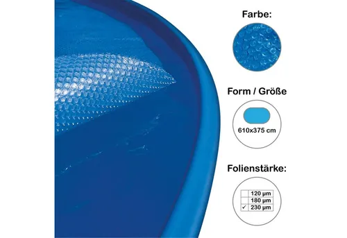 Planet Pool Solarplane für Ovalformbecken 610x375 cm von Planet Pool