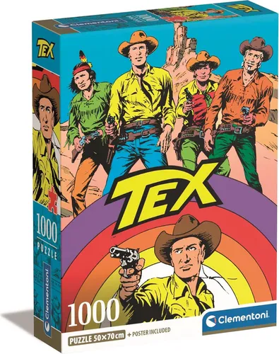 Entspannendes 1000 Teile Puzzle von Clementoni – Compact Tex Edition