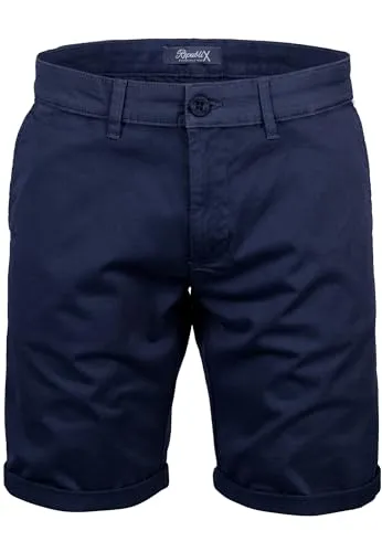 REPUBLIX Herren Chinoshorts Männer Kurze Bermuda Hose Regular Fit R7030 Navyblau W40