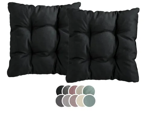 XDREAM Stuhlkissen Sitzkissen Set (2er & 4er) für Stühle und Bänke, robuste Polsterauflage für indoor und outdoor, 38x38x6 cm