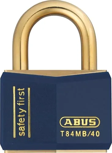 Abus - T84MB/40 40mm Blue Safety First Rostfreie Vorhängeschloss - ABUT8440BLU