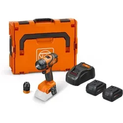 Fein ABS 18 Q AS SET 5Ah Akku-Bohrschrauber 18V - Akkuschrauber mit bürstenlosem Motor und QuickIN Schnittstelle. Ideal für präzises Bohren bis 13 mm und Gewindebohren bis M10, perfekt für Profis und Heimwerker.