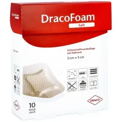 Produktbild Dracofoam Haft Schaumstoff Wundauflage 5x5cm