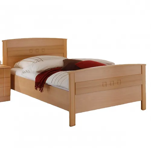 Seniorenbett Komfortbett höhenverstellbar aus Buche Nachbildung