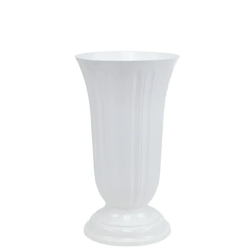 Elegante Tischvase mit Rillenstruktur für Blumenarrangements