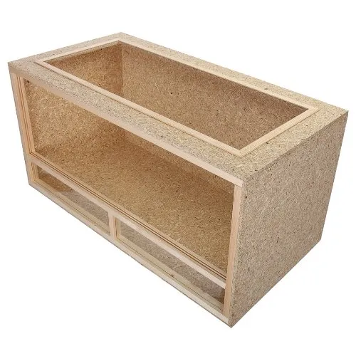Repiterra® Terrarium für Schildkröten - Holzterrarium OSB 120x60x60 - Hochwertiges Holzterrarium für Schildkröten, bietet optimale Lebensbedingungen und eine stabile Umgebung für Ihre Tiere.