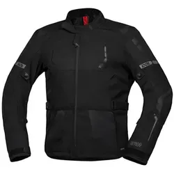 iXS Lennox-St Textiljacke schwarz, L - Hochwertige Tourenjacke aus elastischem X-Stretch Material mit solto-TEX® Laminat für optimalen Komfort und Atmungsaktivität. Ausgestattet mit höhenverstellbaren Protektoren und 5 praktischen Außentaschen.