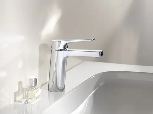 KEUCO Waschtisch-Armatur 13,8cm Elegance - Waschbecken-Armaturen mit elegantem Design, 13,8cm hoch, ideal für moderne Badezimmer. Inklusive Zugstangen-Ablauf und einfacher Einlochmontage.