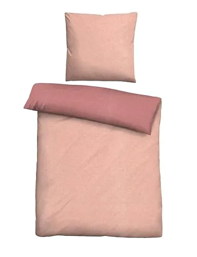 Biberna Melange Flanell-Wendebettwäsche 135x200 von biberna