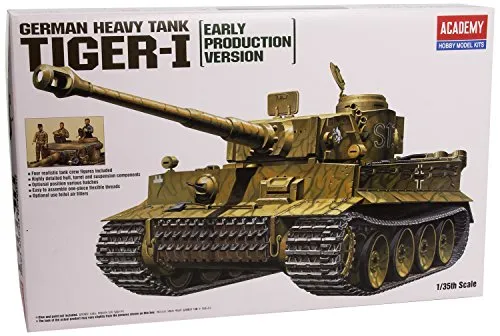 ACADEMY AC13264-1/35 Tiger-I mit 4 Figuren, Panzer