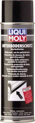 Liqui Moly 6113 Unterbodenschutz 500ml - Effektiver bitumenfreier Korrosionsschutz mit schnelltrocknendem, elastischem Schutz-Belag. Ideal für Unterböden und Reparaturteile, bietet hervorragende Haftung und Anti-Dröhn-Wirkung.