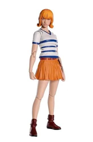TAMASHII NATIONS Nami Fig. 15 cm - One Piece Netflix Series SH-Figuren, detailgetreue Figur für Sammler und Fans
