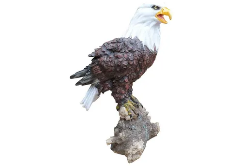 Fachhandel Plus Tierfigur Adler Figur Garten Weißkopfseeadler auf Fels Dekofigur Greifvogel Tier, Ein Highlight für Liebhaber naturgetreuer Tierfiguren