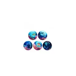 ergobag Klettie Set Unterwasserwelt - Bunt, flexible Individualisierung für Schulranzen und Sammelspaß für Kinder