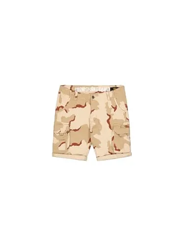 Alpha Industries Herren Crew Camo Shorts, Desert Camo 91, 36