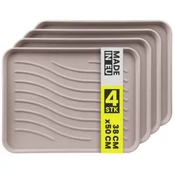 Bestlivings Schuhabtropfschale 4-tlg mit 2,5 cm hohem Rand von Bestlivings